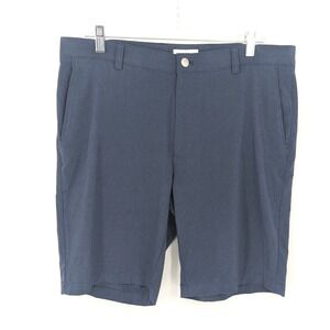 Peter Millar Performance Shorts Mens 35 Blue Stretch Casual‎ Golf Athleisure